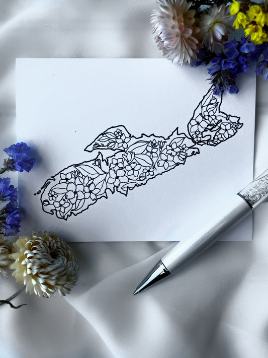 The Mayflowers of Nova Scotia Card